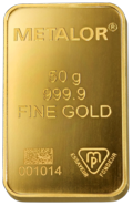 Lingot d'or 50 g